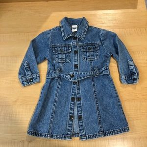 Denim dress with buttons 2yo